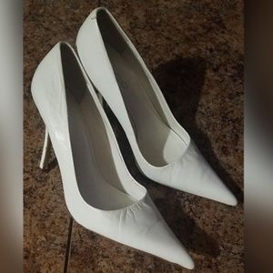 aldo white pumps